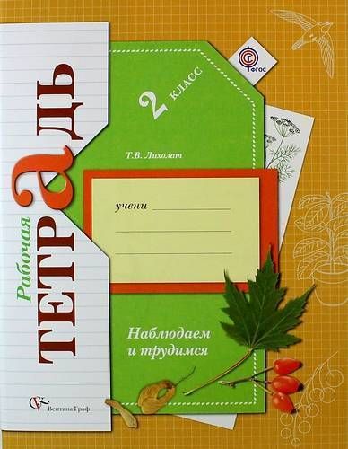 Уценка. Тамара Лихолат: Наблюдаем и трудимся. 2 класс. Рабочая тетрадь. ФГОС. 2013 год